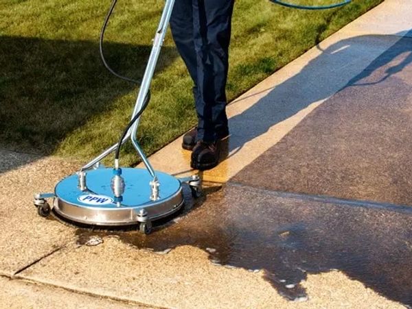 Commercial Pressure Washing. Sidewalk Cleaning.