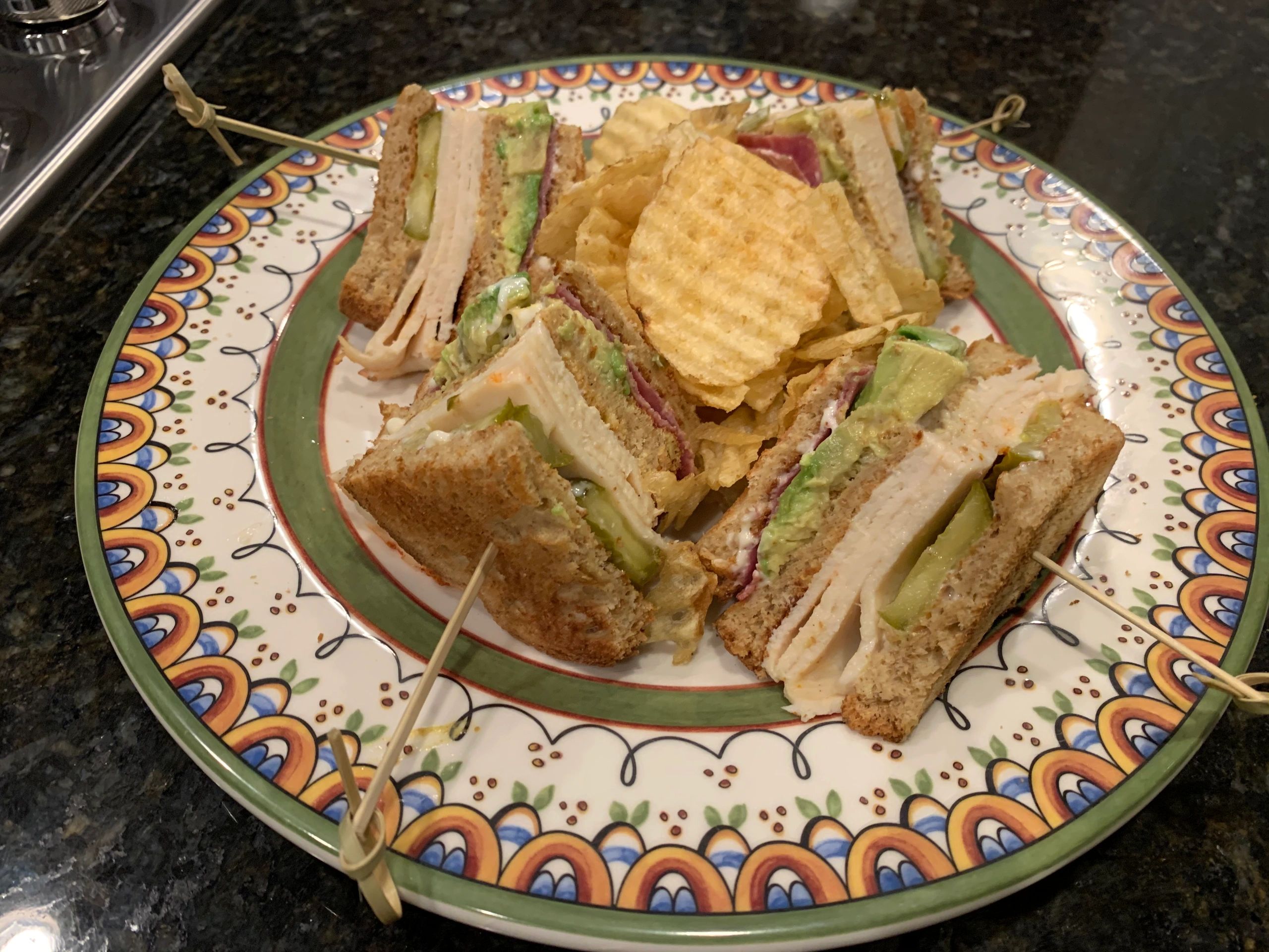 Club Sandwich add avocado!