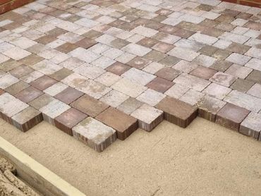 Block paving for driveway