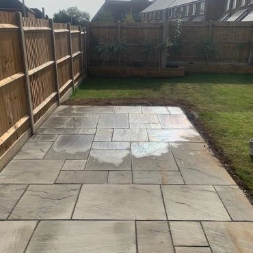 Indian sandstone paving slabs