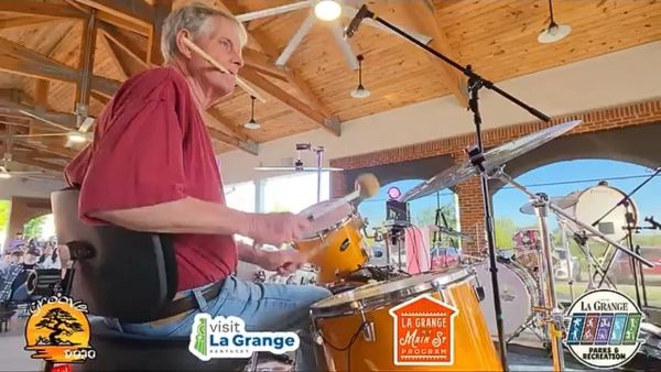 Danny Calkin performing at Grooves for Good