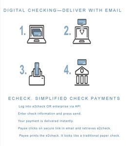 e-Checks can be very effective for mass payments