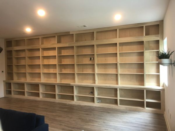 Paint grade bookshelf cabinet 