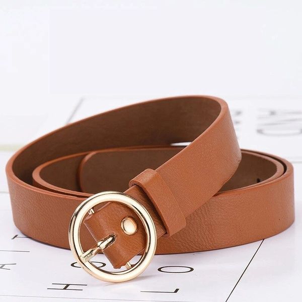 ladies leather round buckle simply wild belts on sale now at vesboutiques.com