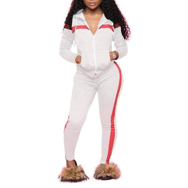 TrendyChic Women Sweatsuit Set,2 PCS Outfits Tracksuit Long Sleeve Zip Up Sweatshirt and Long Pants