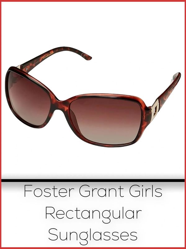 Foster Grant Girls Rectangular Sunglasses