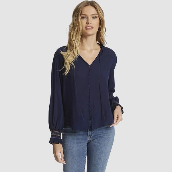 Jessica Simpson Women's Presto Smock Cuff Button Front