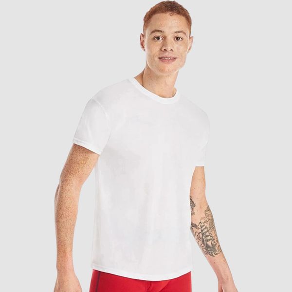 ( 5 Pack ) Hanes Men's Tagless Comfort Soft Crew Undershirt – Multiple Packs and Colors