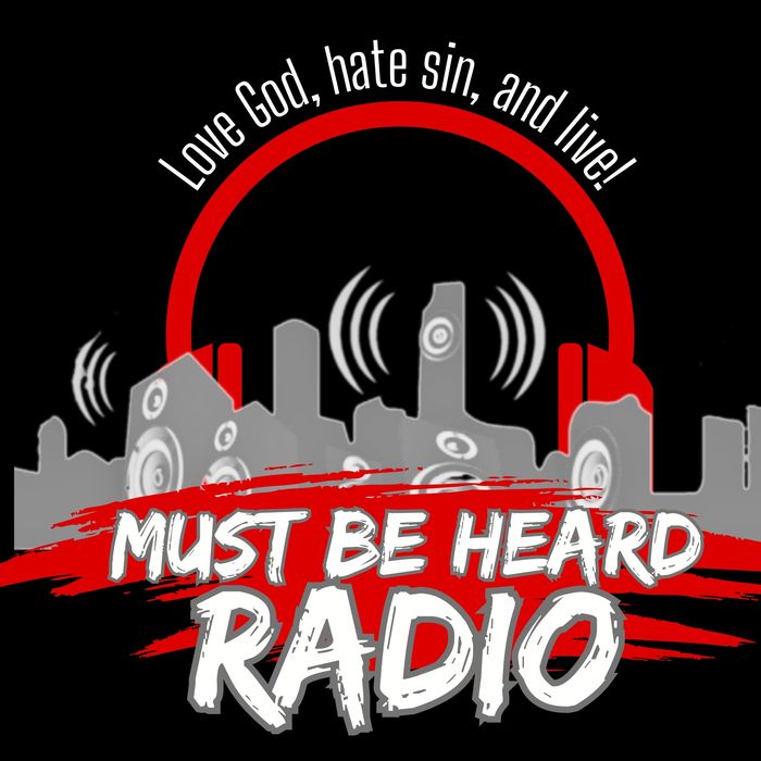 Image of the Must Be Heard Radio network logo with black background.