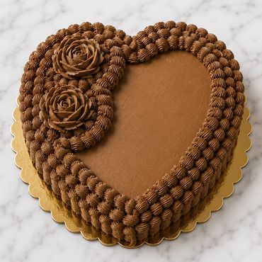 Chocolate Thunder Heart-shaped. Moist and sweet with chocolate throughout.