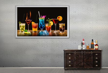 Customized prints, commission paintings, bar, glass, drink, cocktail