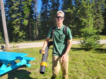 Spring clean-up service removing debris, dead leaves, and branches from a residential yard,