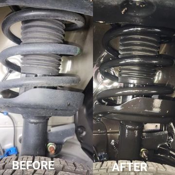 An undercarriage undercoating