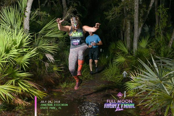 Running Jumping in the trails