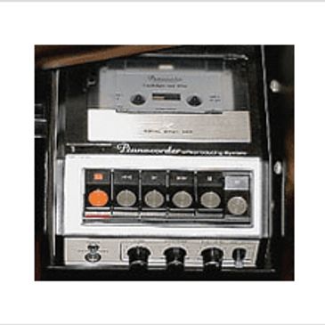A Recording Machine in Silver and Black