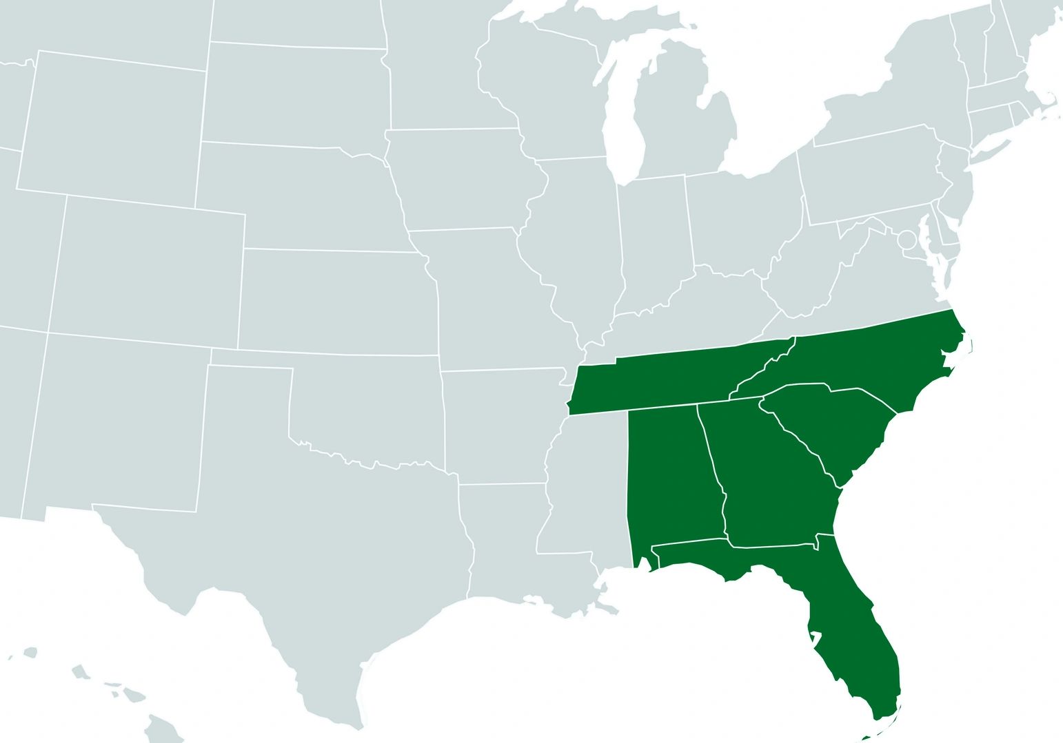 Serving the Southeast; Georgia, Alabama, Tennessee, Florida and the Carolinas