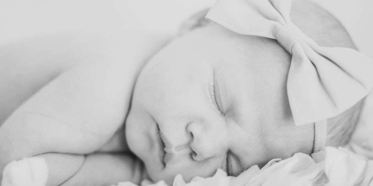 Baby sleeping, showing the importance of sleep for mental health