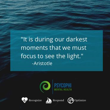 Mental Health Quote to inspire health, growth, change and perspective.