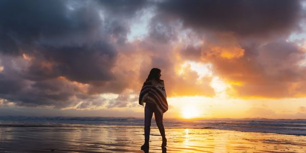 Walking on the beach for mental health