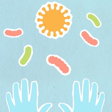Germs and washing hands. OCD care: Taking steps towards mental health improvement.