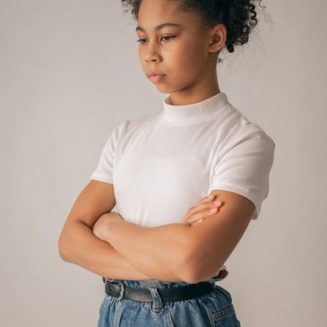 Mental health and anxiety: The power of positive thinking and self-reflection with a woman thinking.