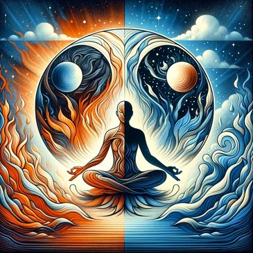 abstract ying and yang symbolizing healing from trauma