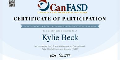 Completed Foundations in Fetal Alcohol Spectrum Disorder (FASD)
