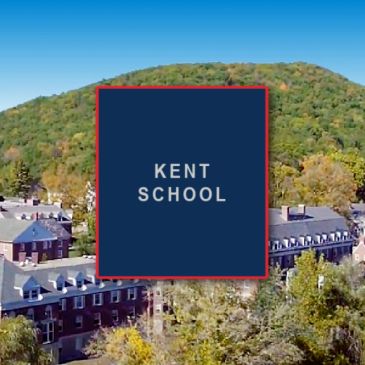 Kent School campus with hill in the background.
