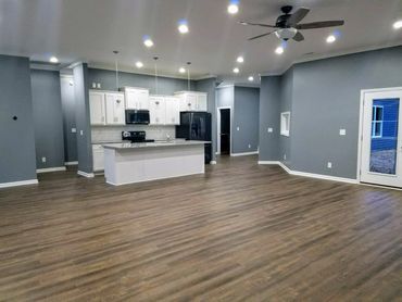 New construction home painting company. Best painters in Murfreesboro. African gray wall color S.W