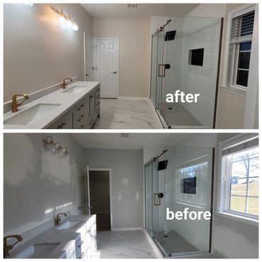 Bathroom painting Sherwin Williams agreeable gray. ipaint contractors Murfreesboro TN