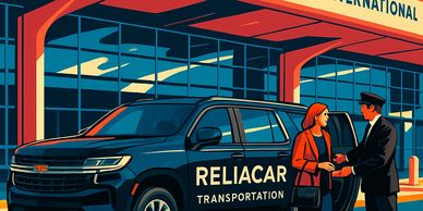 ReliaCar SUV dropping off at MSP airport.