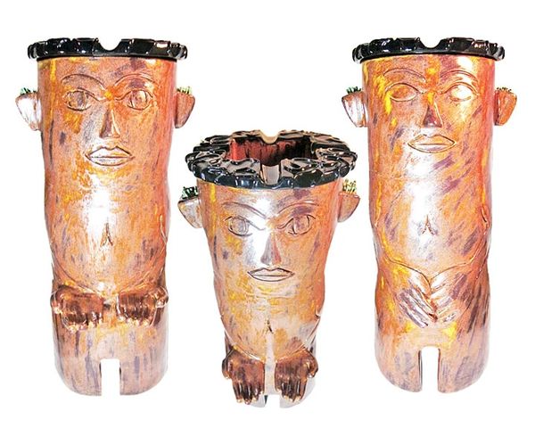 Caraman™ Freestanding Ashtray by Bram Warren. Sturdy Stand Up Ashtray for both indoors and outdoors.