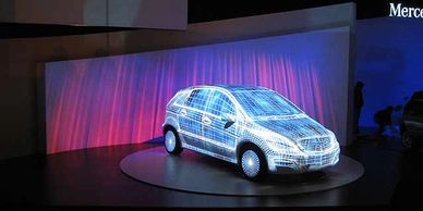 product launch audio visual equipment for projection mapping, 3d projection