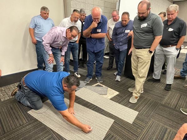 FCITS Inspector's Expo 2024 - Carpet Tile demonstration, Dalton, GA.
