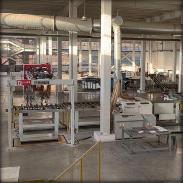 Slotting and Bevel Edging Manufacturing Factory Site