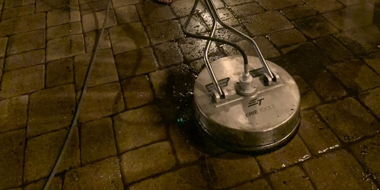 Surface cleaner pressure washing