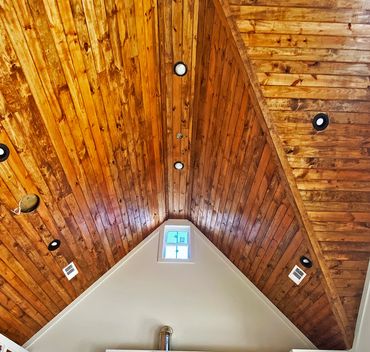 Custom Builder wood ceiling 