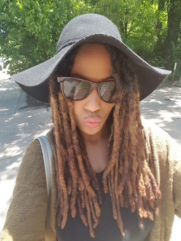 Kayla's Floppy hat and Shade pose on Mother's Day 2016