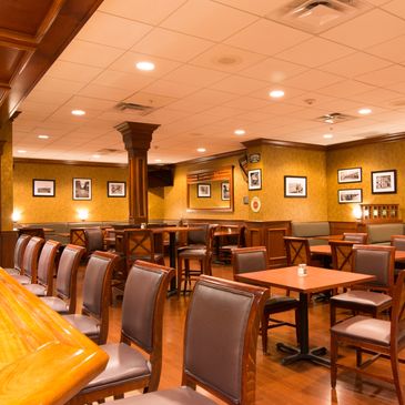 The Claddagh Irish Pub Dinning room with tables and chairs