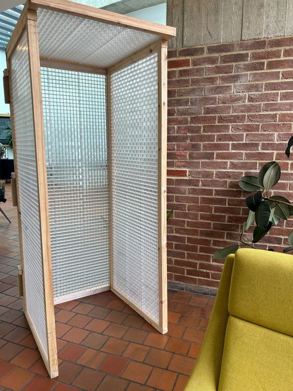 transparent acoustic office pod and soundproof booth