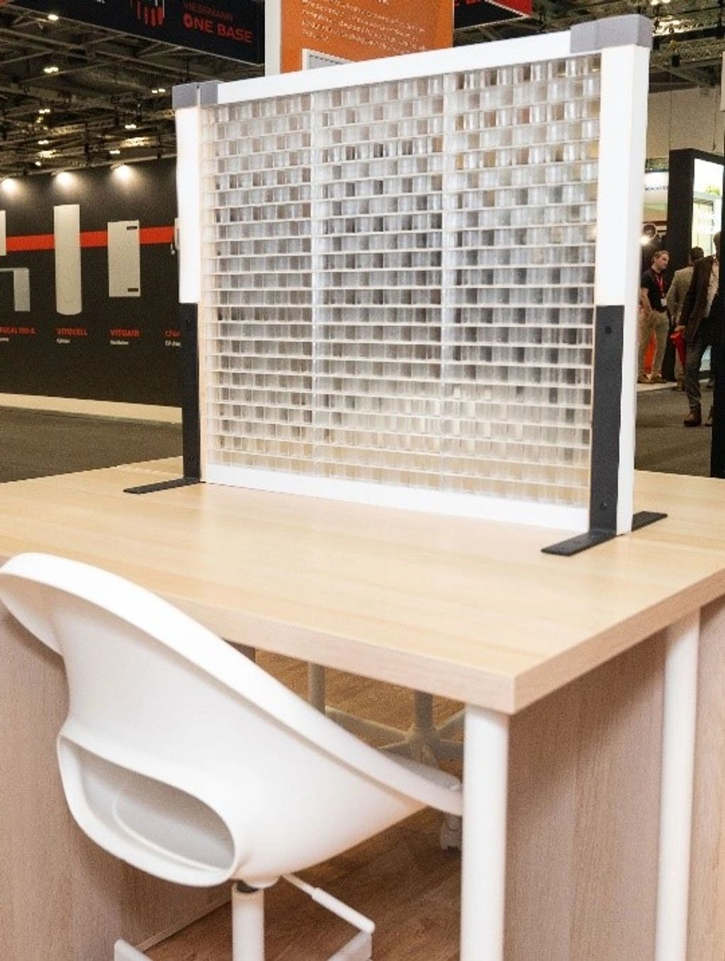 transparent acoustic desk divider