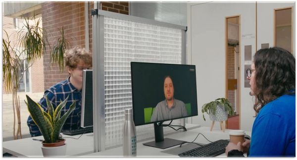see through acoustic office screens