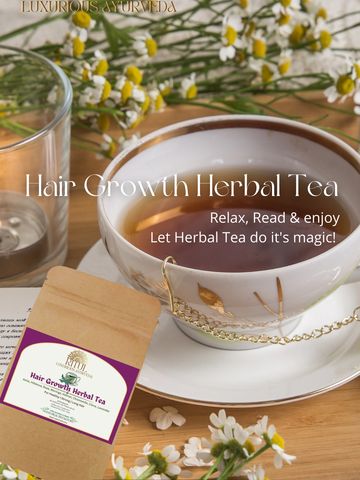HAIR GROWTH HERBAL TEA ☕ 
Mix of 8 Herbs 🍃to promote Hair Growth from inside !
Boosting hair growt