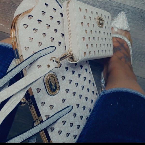 Handbag and matching wallet set