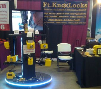 convention booth for Ft Knox Locks