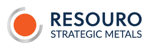 Logo of Resouro Strategic Metals with modern design and bold text.