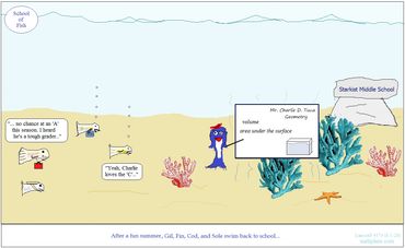 Math comic - school of fish