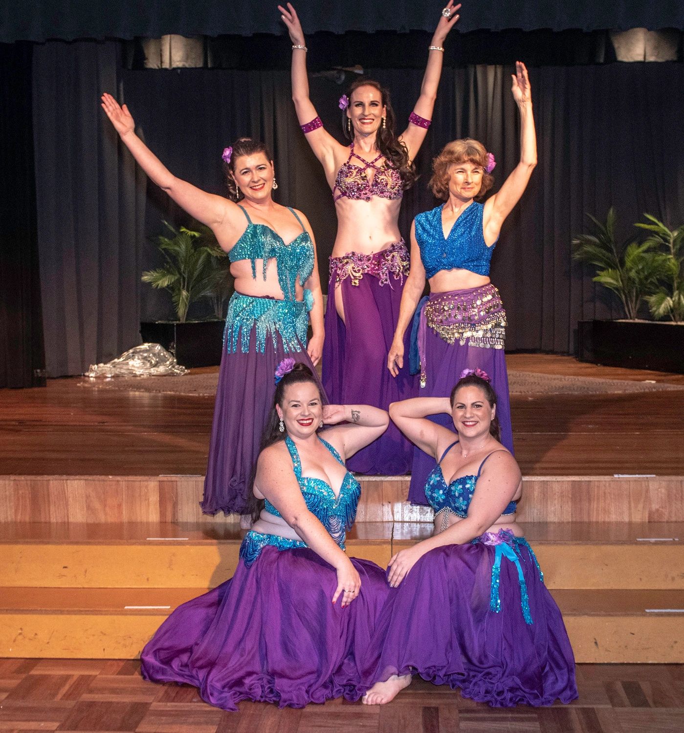 2019 Hornsby KuRingGai Community College Gala night. Jilleen and her Bellyfit students.