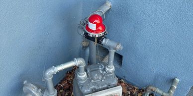 Gas earthquake valve, shutoff