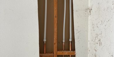 Re-pipe for a tankless water heater